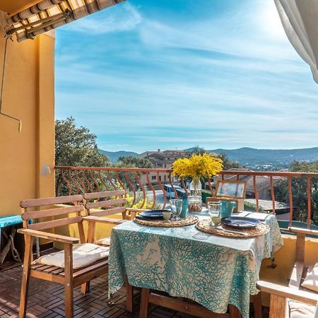L'Odyssee Provencale, Un Duplex De Charme De 2 Chambres Au Pied Du Village Medieval De Bormes-Les-Mimosas, Offrant Des Prestations Haut De Gamme Et Une Superbe Vue Sur Le Massif Des Maures Exteriör bild